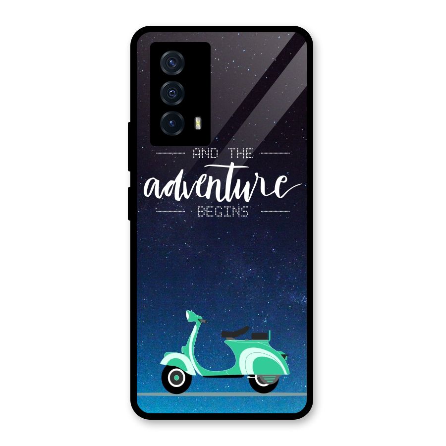 Adventure Scooter Glass Back Case for Vivo iQOO Z5