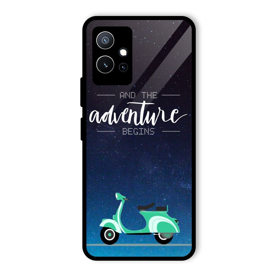 Adventure Scooter Glass Back Case for Vivo iQOO Z6