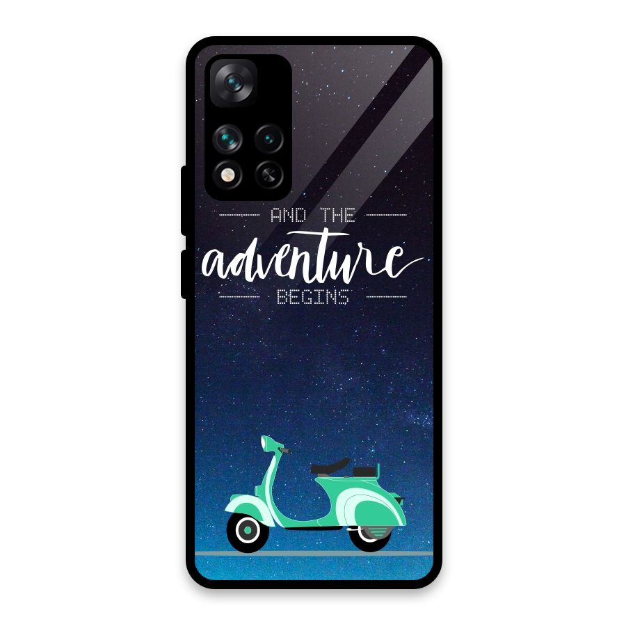 Adventure Scooter Glass Back Case for Xiaomi 11i HyperCharge 5G