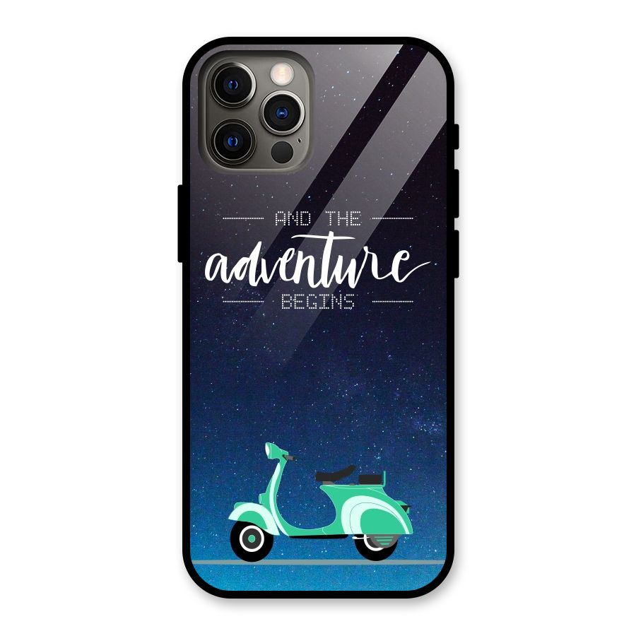 Adventure Scooter Glass Back Case for iPhone 12 Pro