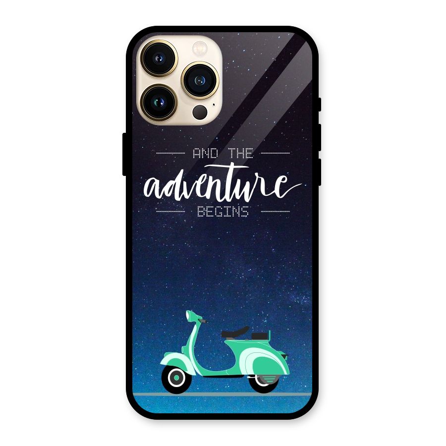 Adventure Scooter Glass Back Case for iPhone 13 Pro Max