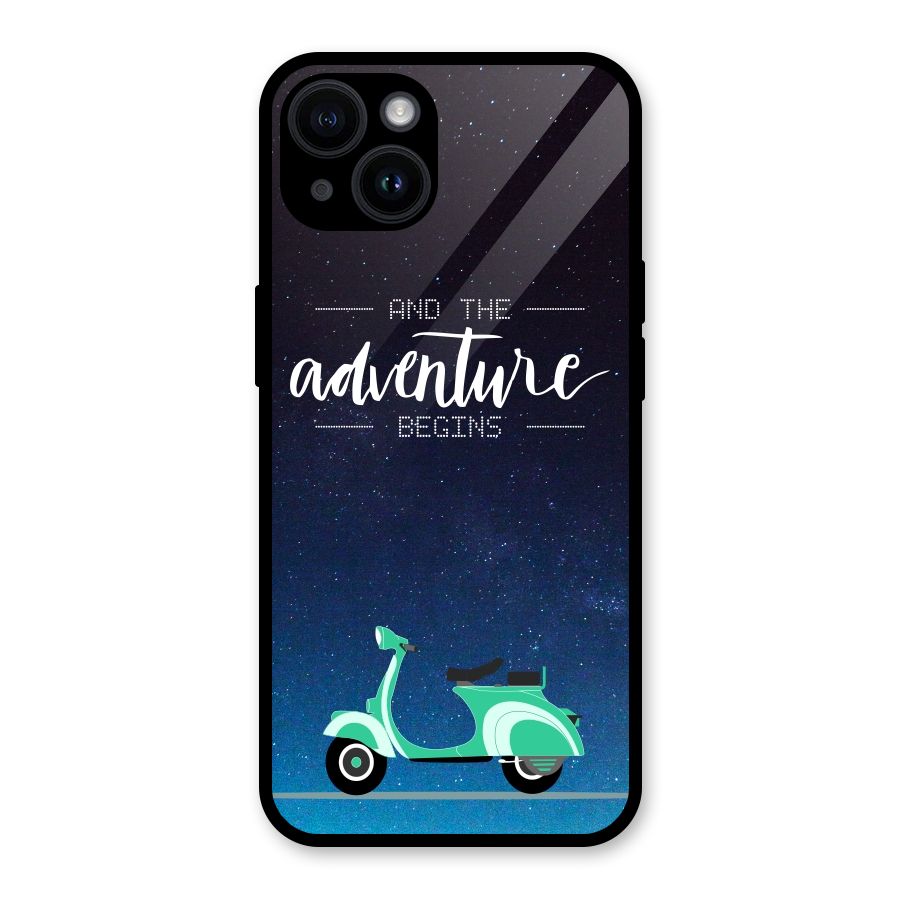 Adventure Scooter Glass Back Case for iPhone 14
