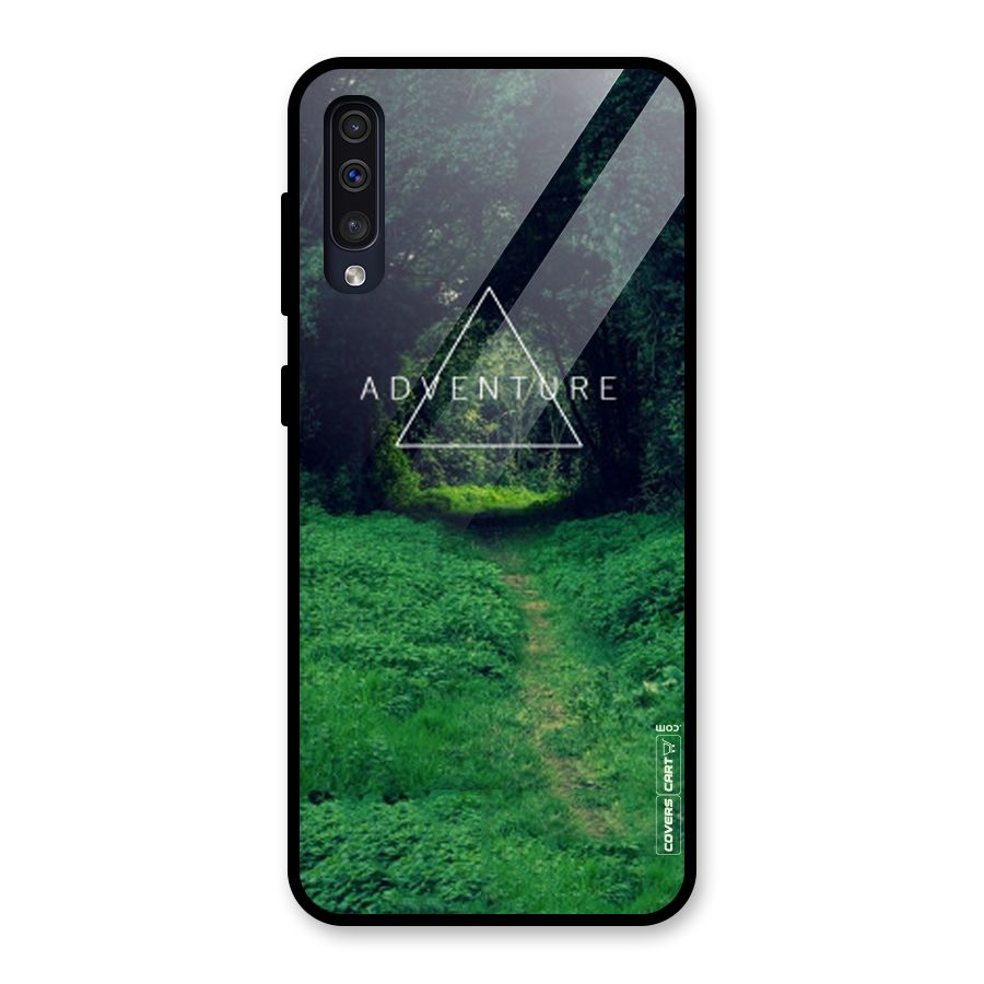 Adventure Take Glass Back Case for Galaxy A50
