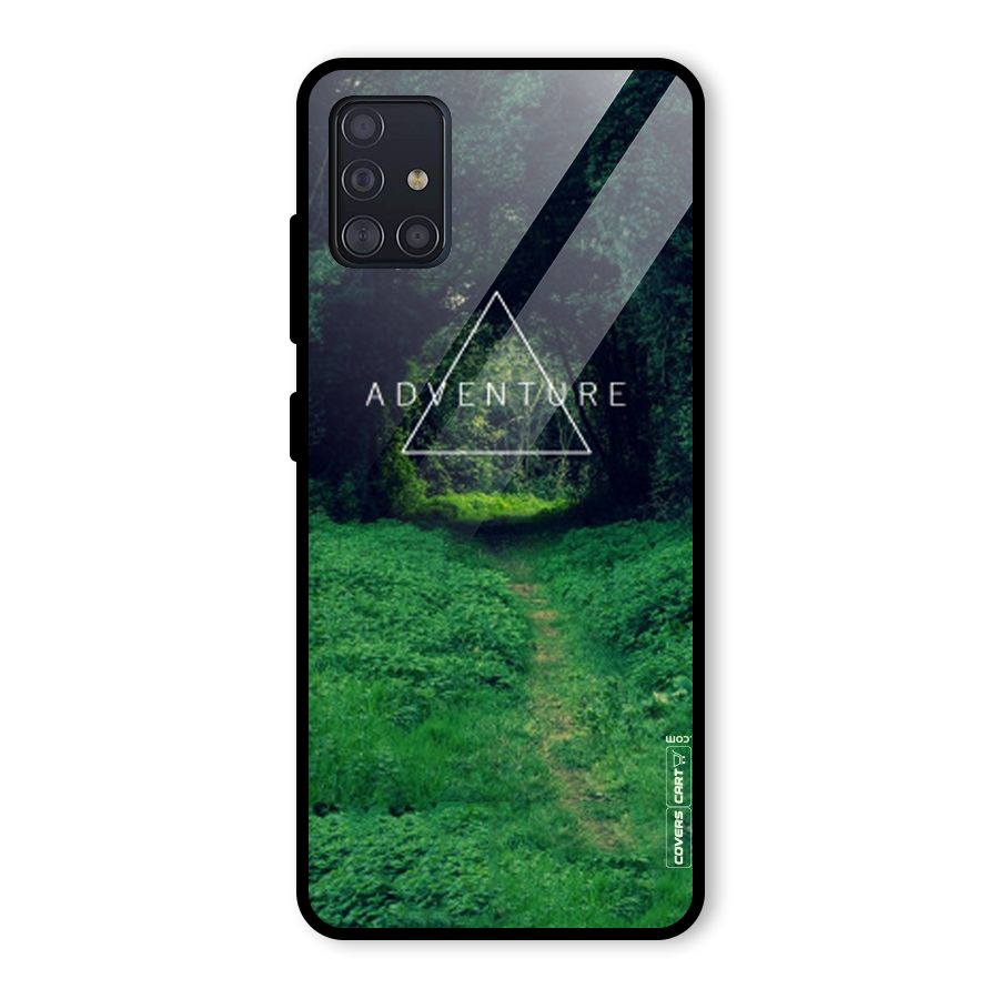 Adventure Take Glass Back Case for Galaxy A51