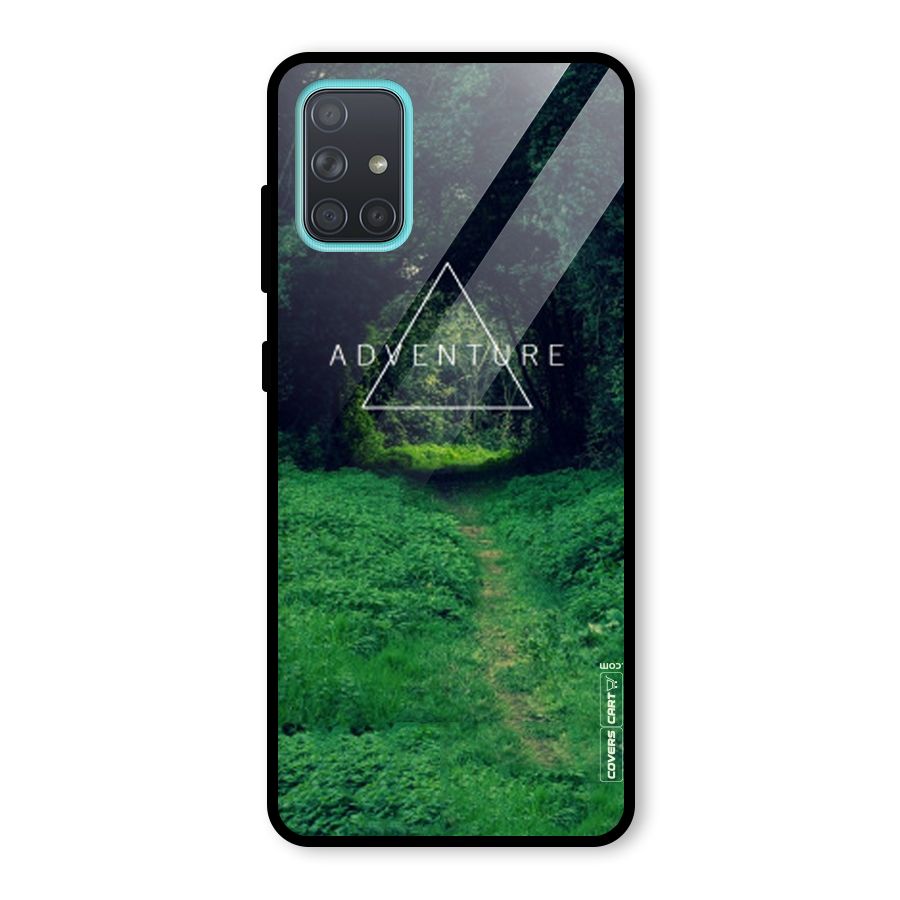 Adventure Take Glass Back Case for Galaxy A71