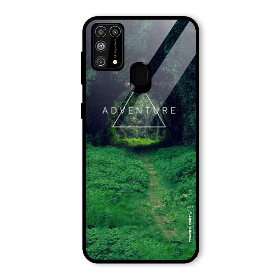 Adventure Take Glass Back Case for Galaxy M31