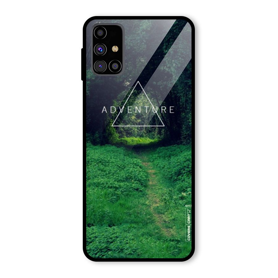 Adventure Take Glass Back Case for Galaxy M31s