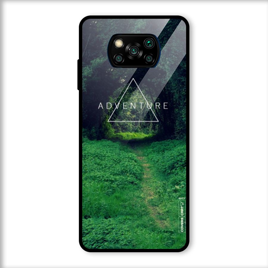 Adventure Take Glass Back Case for Poco X3