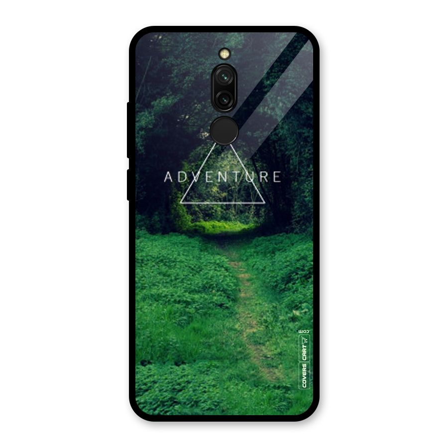 Adventure Take Glass Back Case for Redmi 8