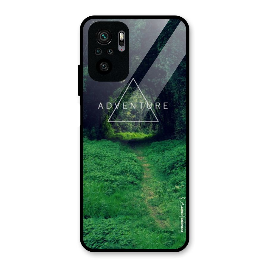 Adventure Take Glass Back Case for Redmi Note 10S