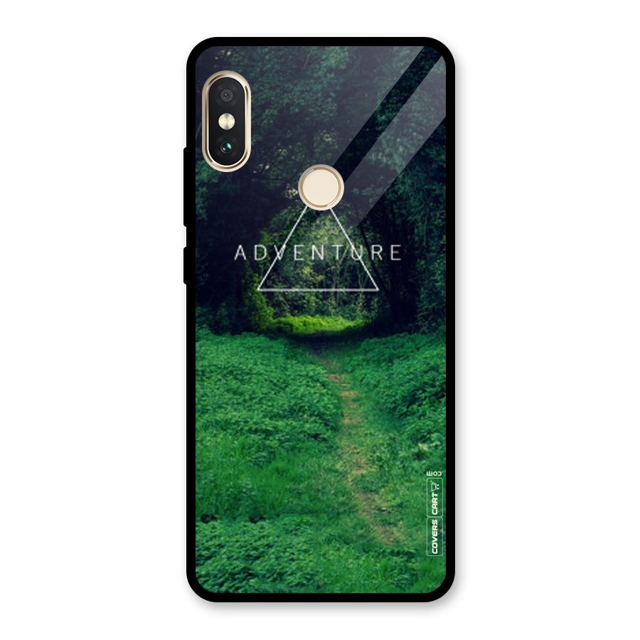 Adventure Take Glass Back Case for Redmi Note 5 Pro
