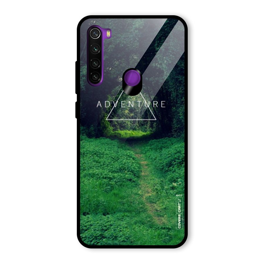 Adventure Take Glass Back Case for Redmi Note 8