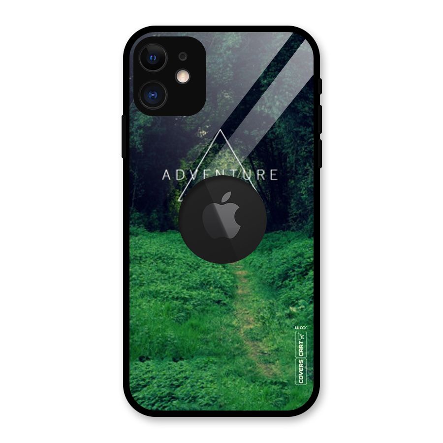 Adventure Take Glass Back Case for iPhone 11 Logo Cut