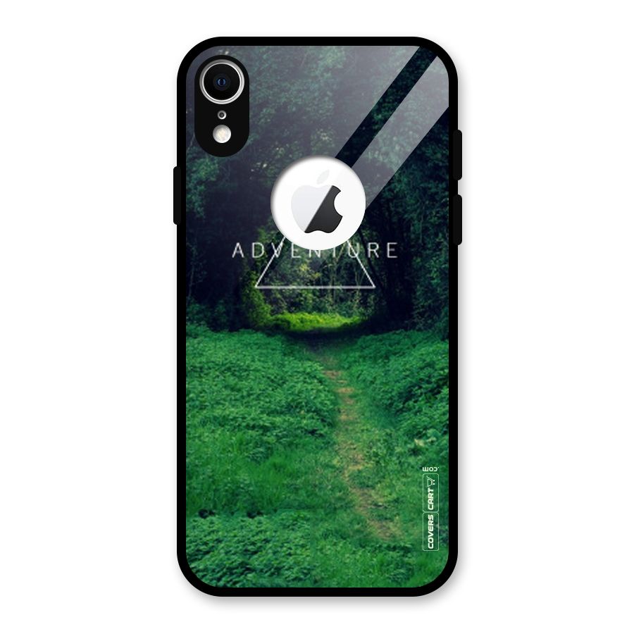 Adventure Take Glass Back Case for iPhone XR Logo Cut