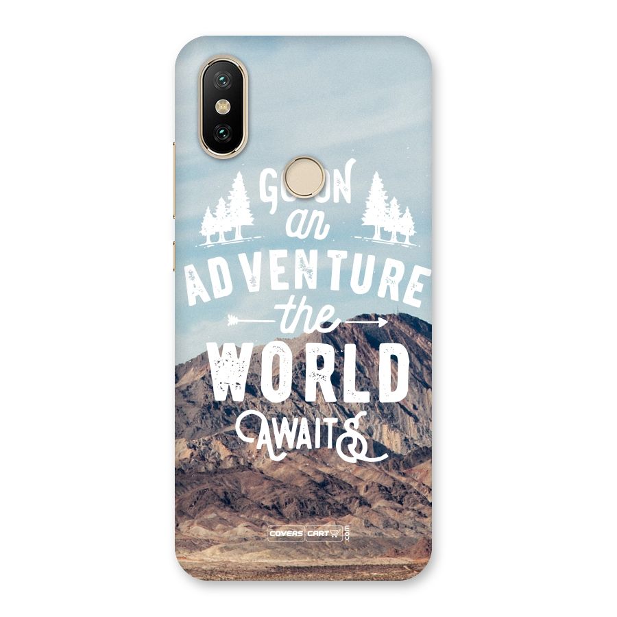 Adventure World Back Case for Mi A2