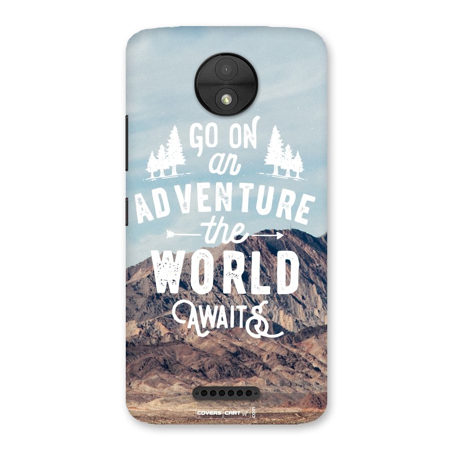 Adventure World Back Case for Moto C