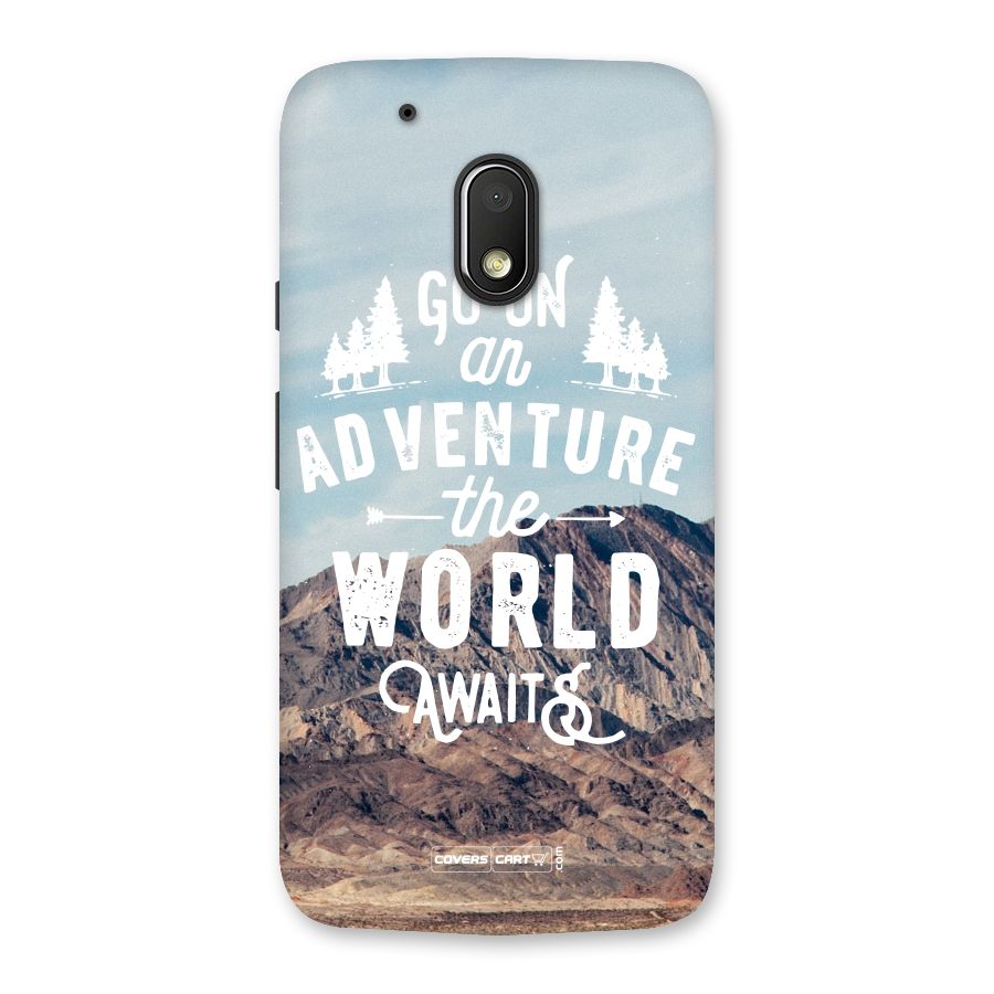 Adventure World Back Case for Moto G4 Play