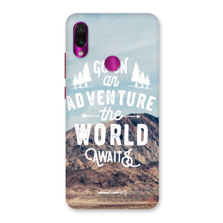 Adventure World Back Case for Redmi Note 7 Pro