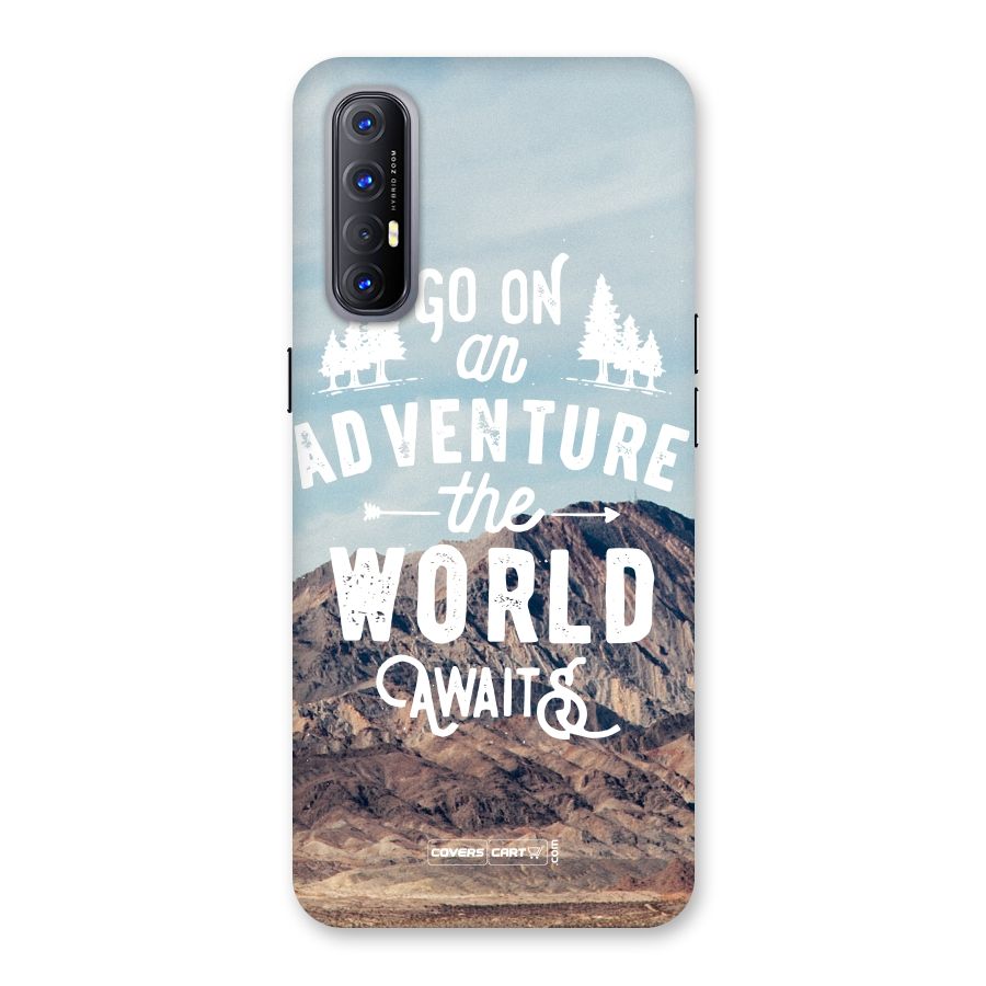 Adventure World Back Case for Reno3 Pro