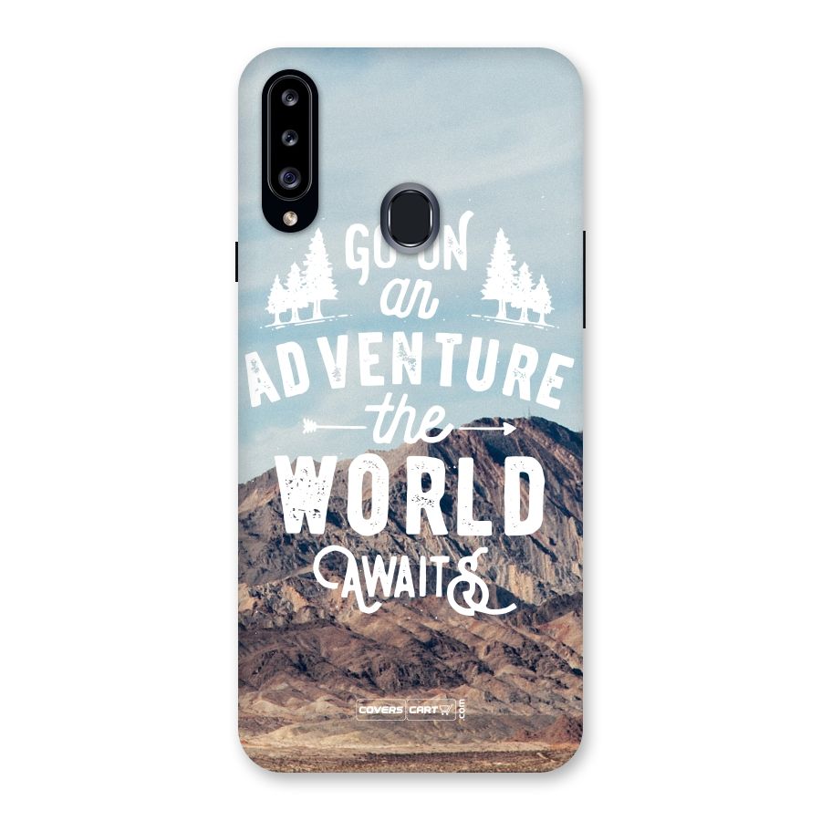 Adventure World Back Case for Samsung Galaxy A20s