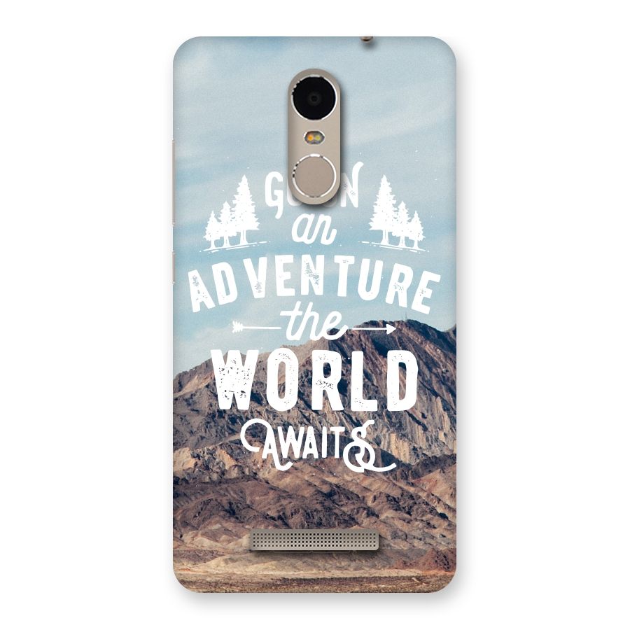 Adventure World Back Case for Xiaomi Redmi Note 3