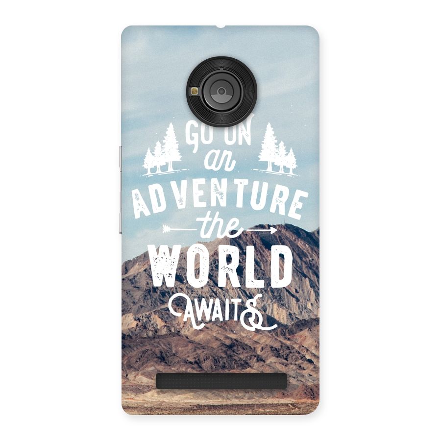 Adventure World Back Case for Yu Yunique