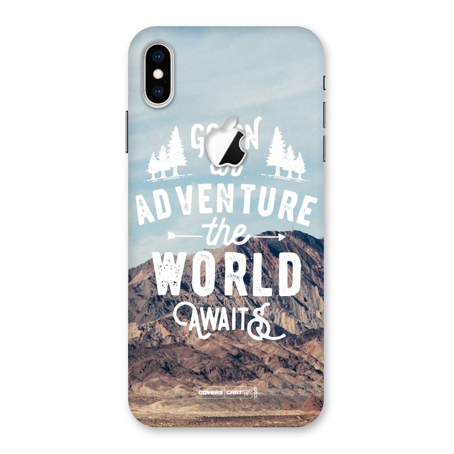 Adventure World Back Case for iPhone XS Max Apple Cut