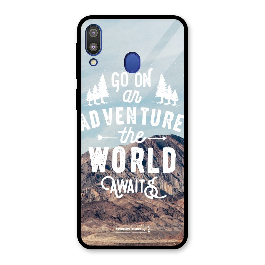 Adventure World Glass Back Case for Galaxy M20