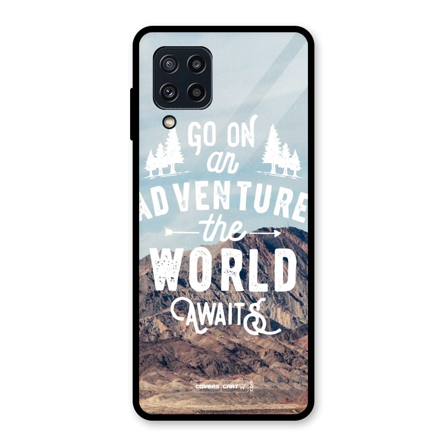 Adventure World Glass Back Case for Galaxy M32