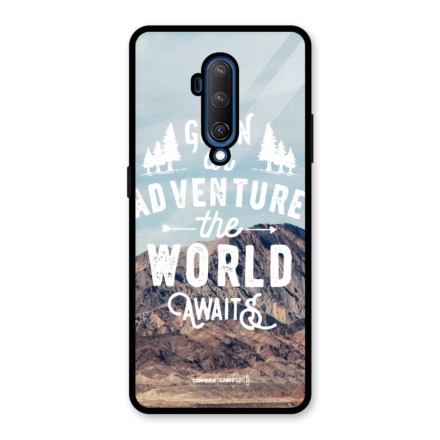 Adventure World Glass Back Case for OnePlus 7T Pro