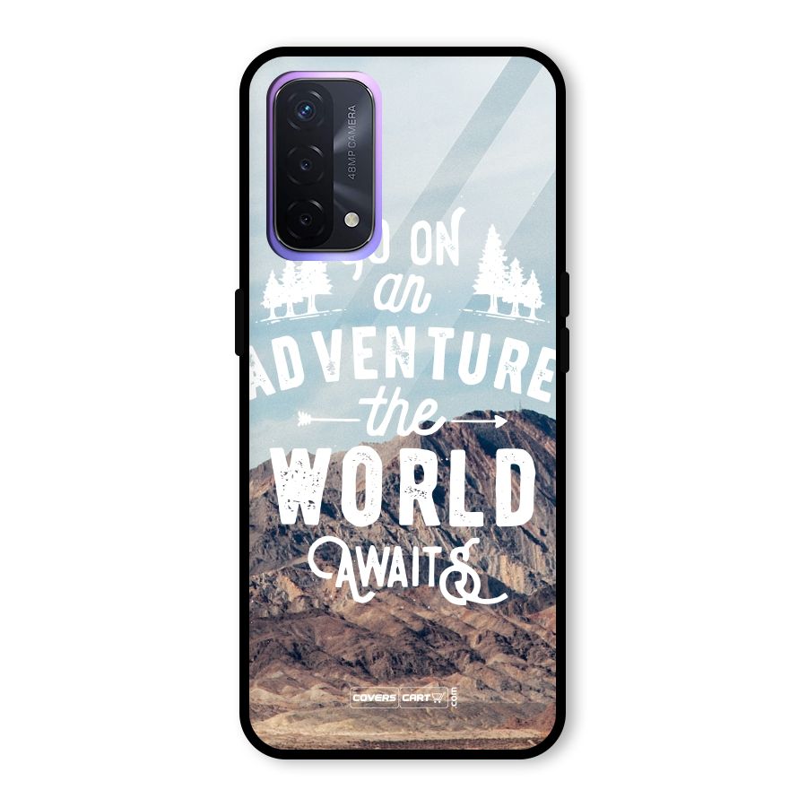 Adventure World Glass Back Case for Oppo A74 5G