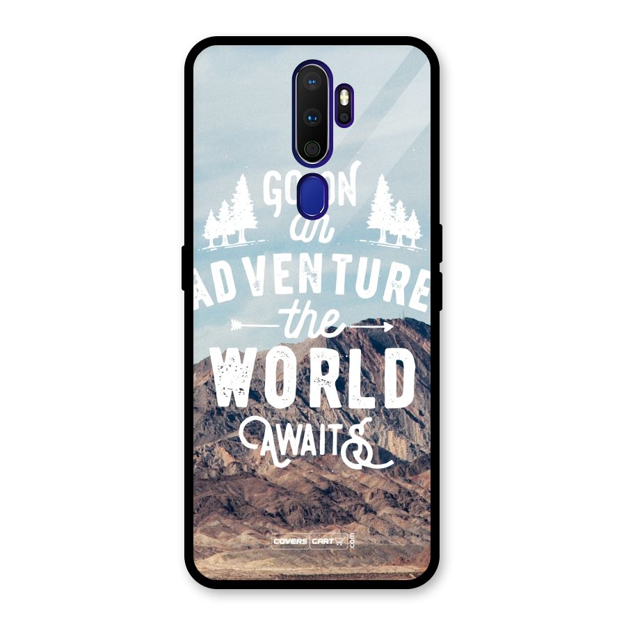 Adventure World Glass Back Case for Oppo A9 (2020)