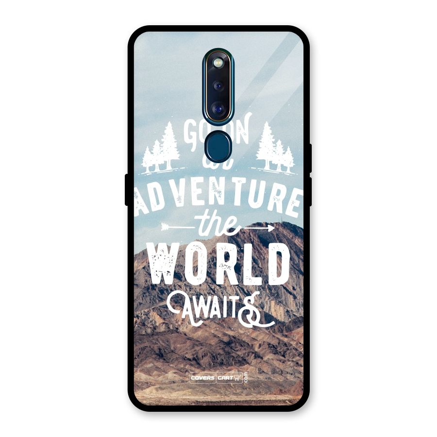 Adventure World Glass Back Case for Oppo F11 Pro