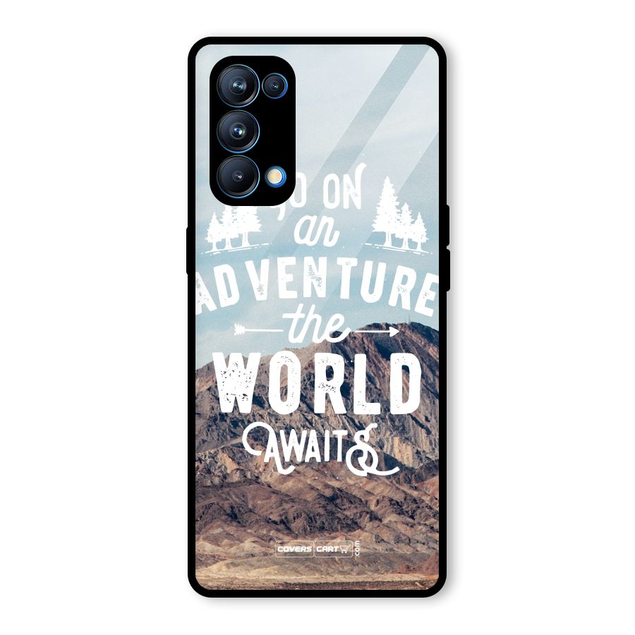 Adventure World Glass Back Case for Oppo Reno5 Pro 5G