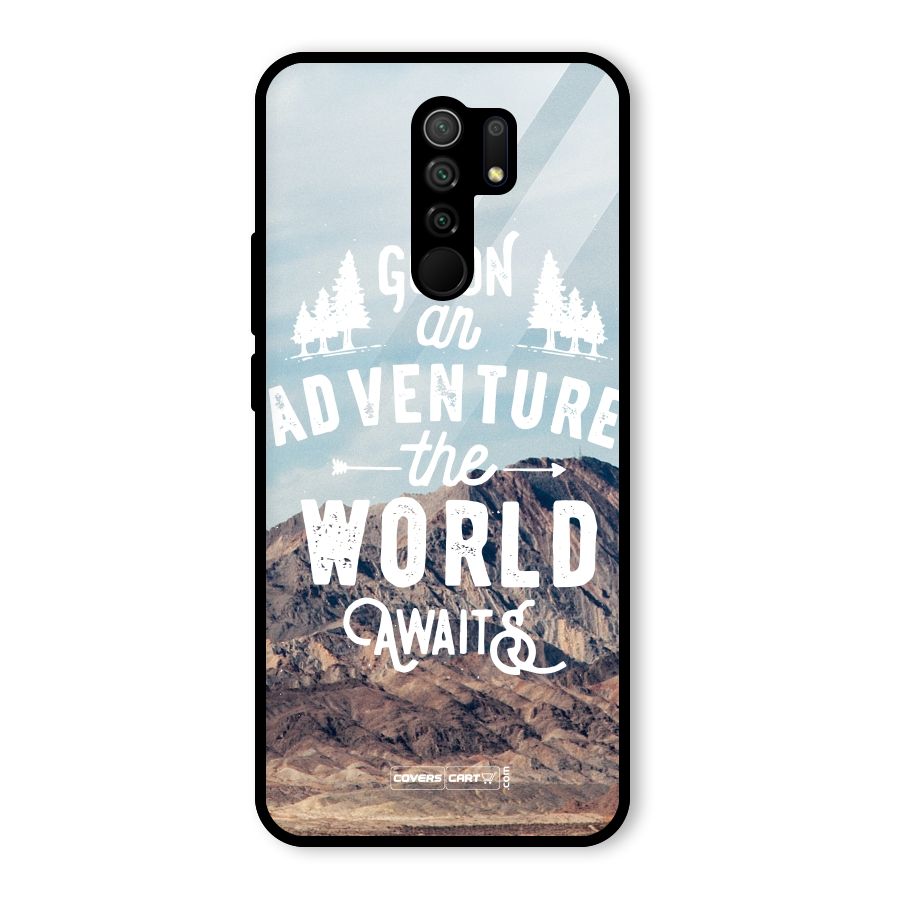 Adventure World Glass Back Case for Poco M2