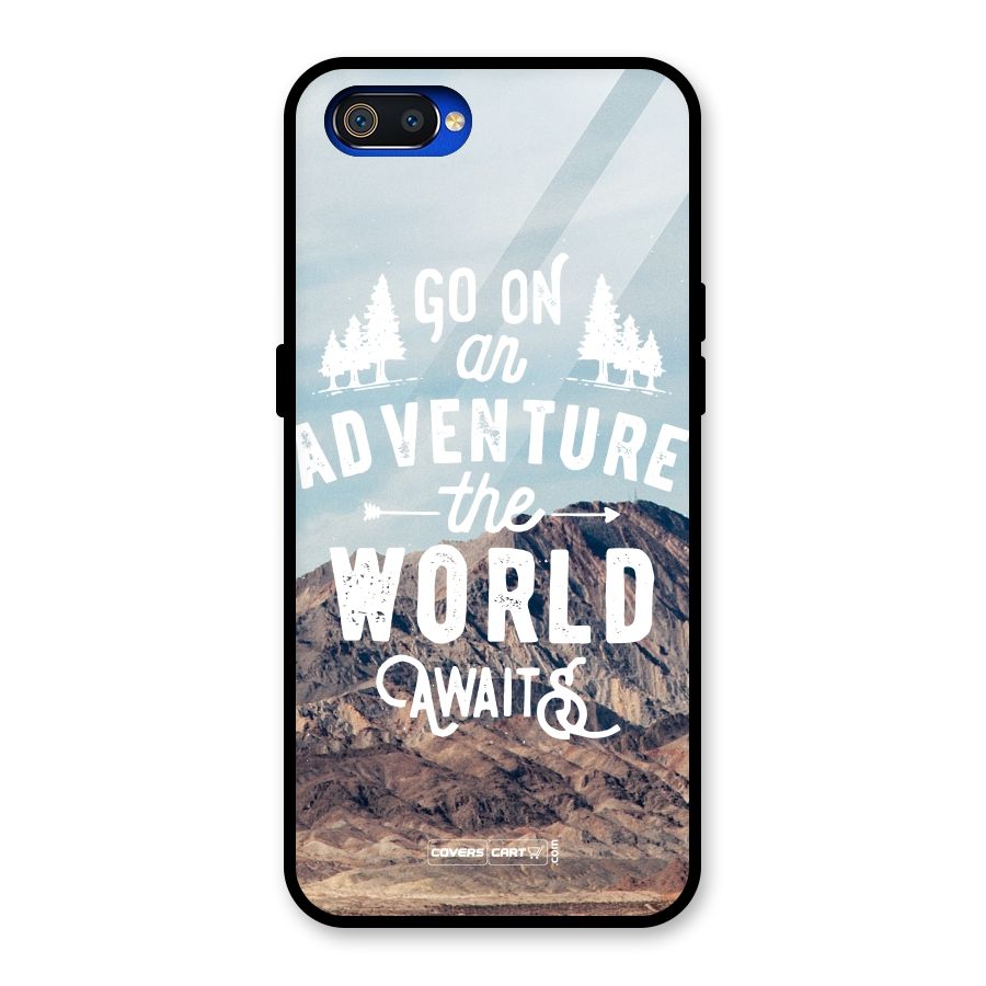Adventure World Glass Back Case for Realme C2
