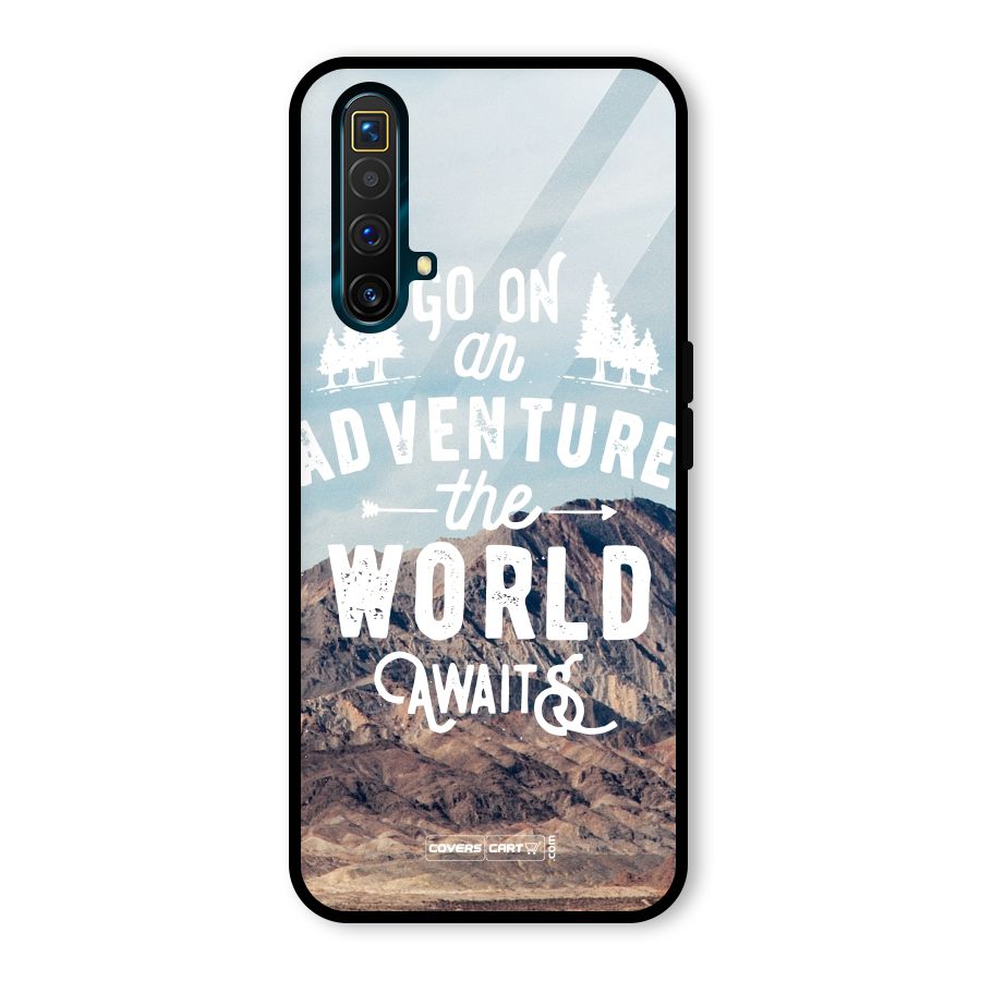 Adventure World Glass Back Case for Realme X3