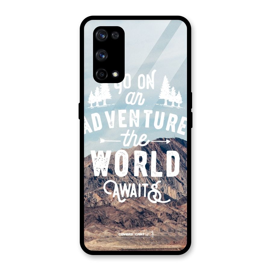 Adventure World Glass Back Case for Realme X7 Pro