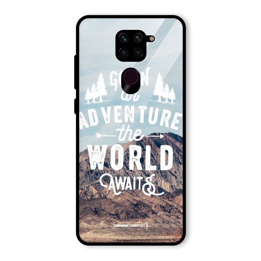 Adventure World Glass Back Case for Redmi Note 9