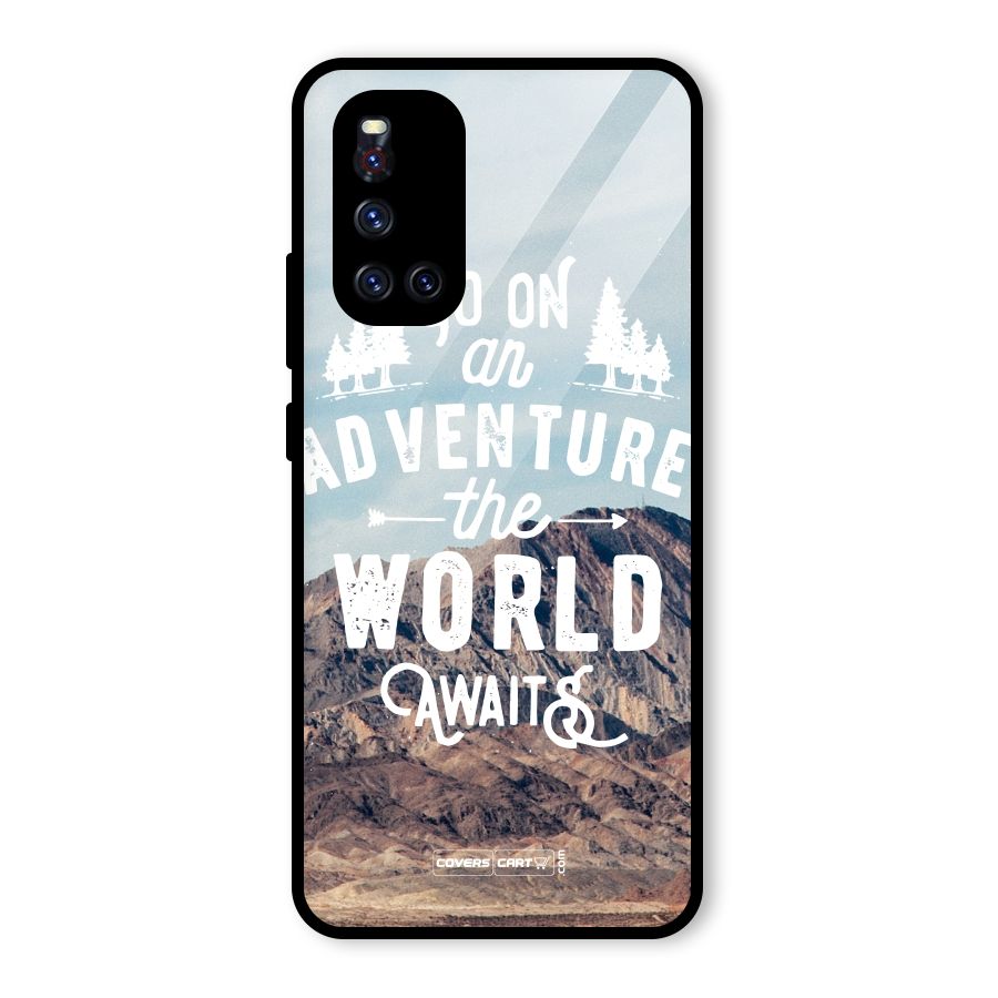 Adventure World Glass Back Case for Vivo V19