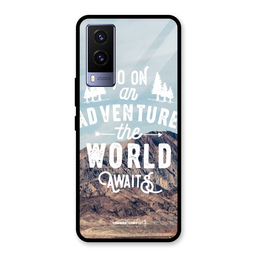 Adventure World Glass Back Case for Vivo V21e 5G