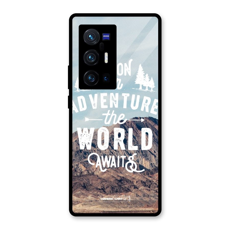 Adventure World Glass Back Case for Vivo X70 Pro Plus