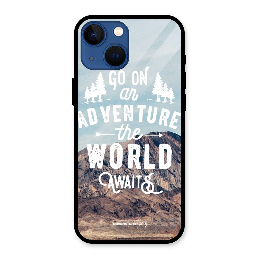 Adventure World Glass Back Case for iPhone 13 Mini