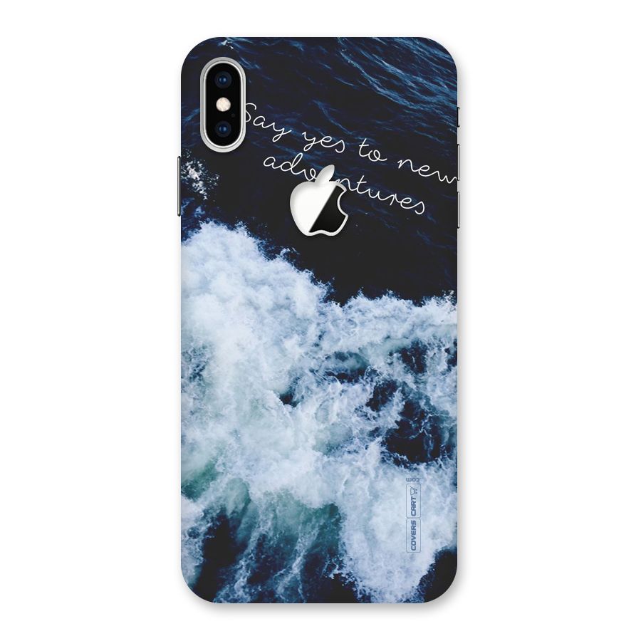 Adventures Back Case for iPhone XS Max Apple Cut