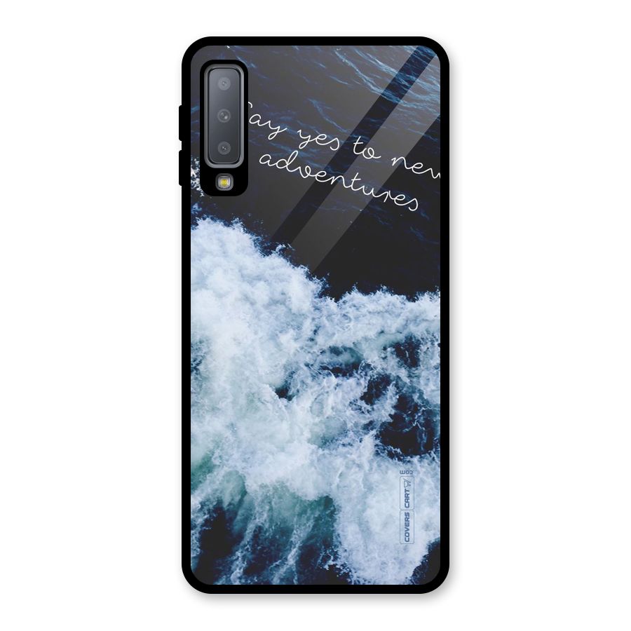 Adventures Glass Back Case for Galaxy A7 (2018)