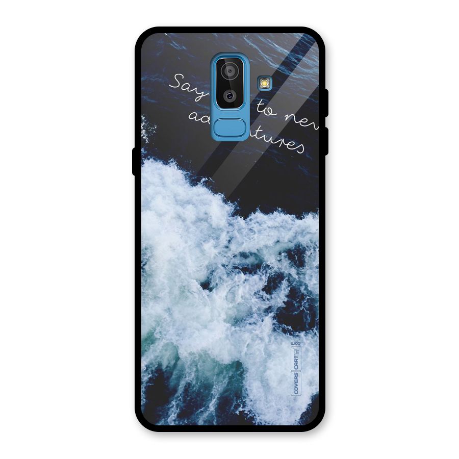 Adventures Glass Back Case for Galaxy J8