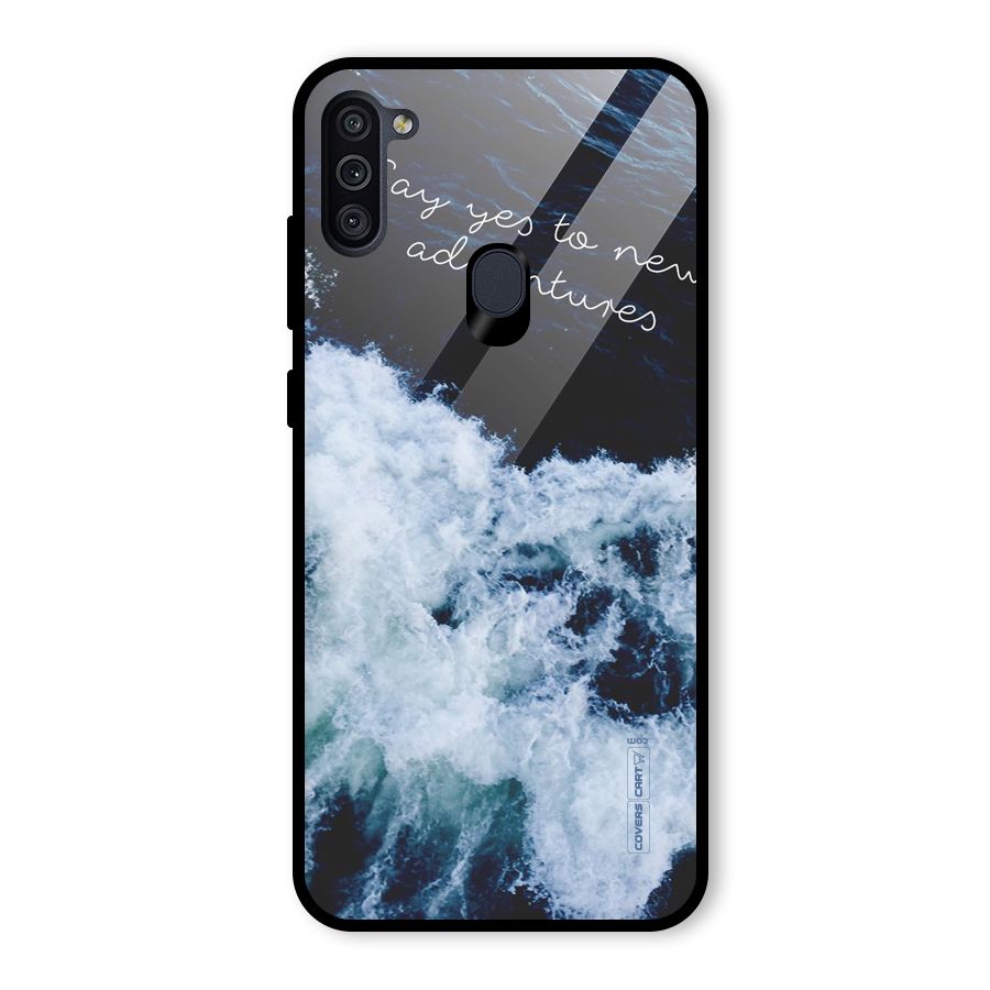 Adventures Glass Back Case for Galaxy M11