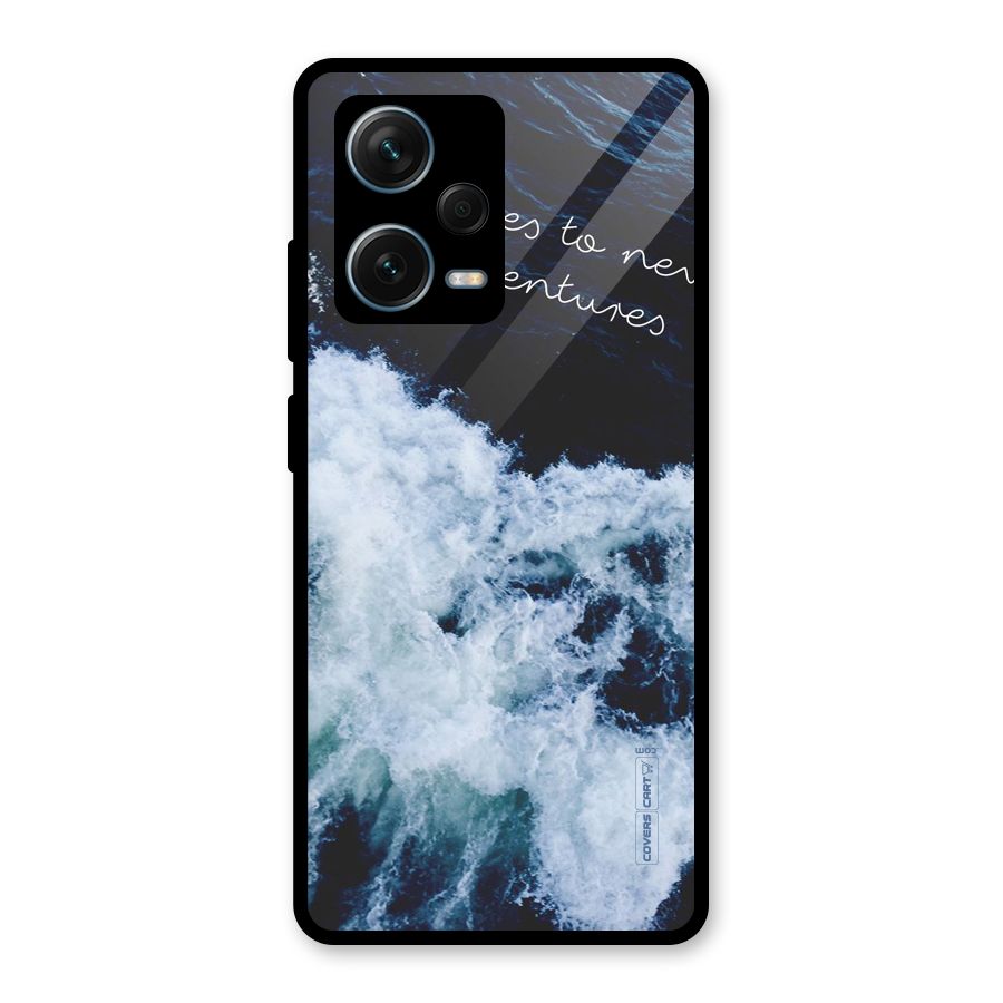 Adventures Glass Back Case for Redmi Note 12 Pro Plus 5G