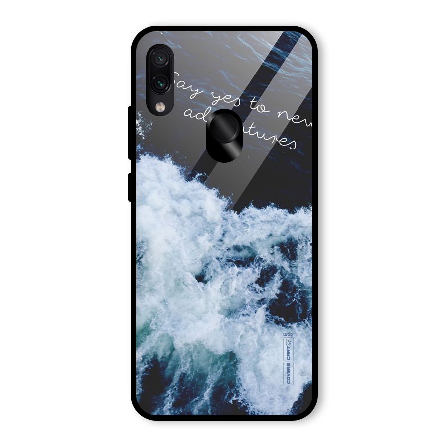 Adventures Glass Back Case for Redmi Note 7 Pro