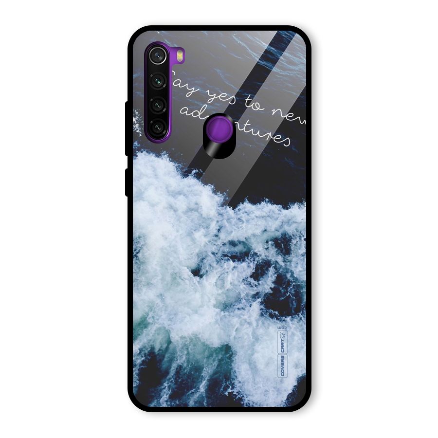 Adventures Glass Back Case for Redmi Note 8